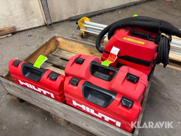 Parti med byggmaskiner 4st Hilti, Pullman