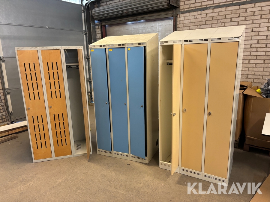 Omklädningsskåp 3st moduler