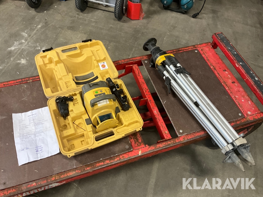 Vevbart stativ, planlaser och handmottagare Topcon RL-H3A, LS100D