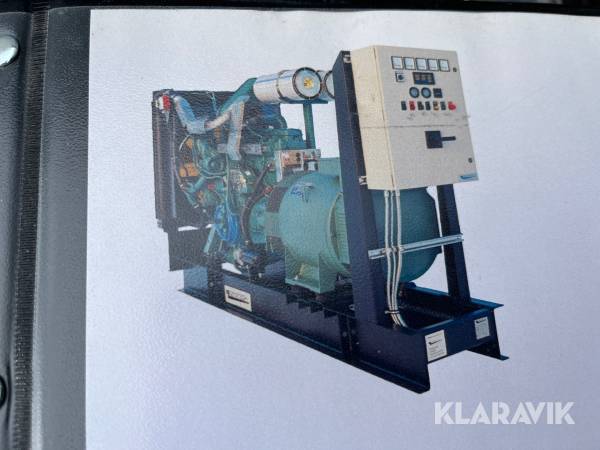 Generator reservkraftaggregat Genethech GTV 130 150 KvA