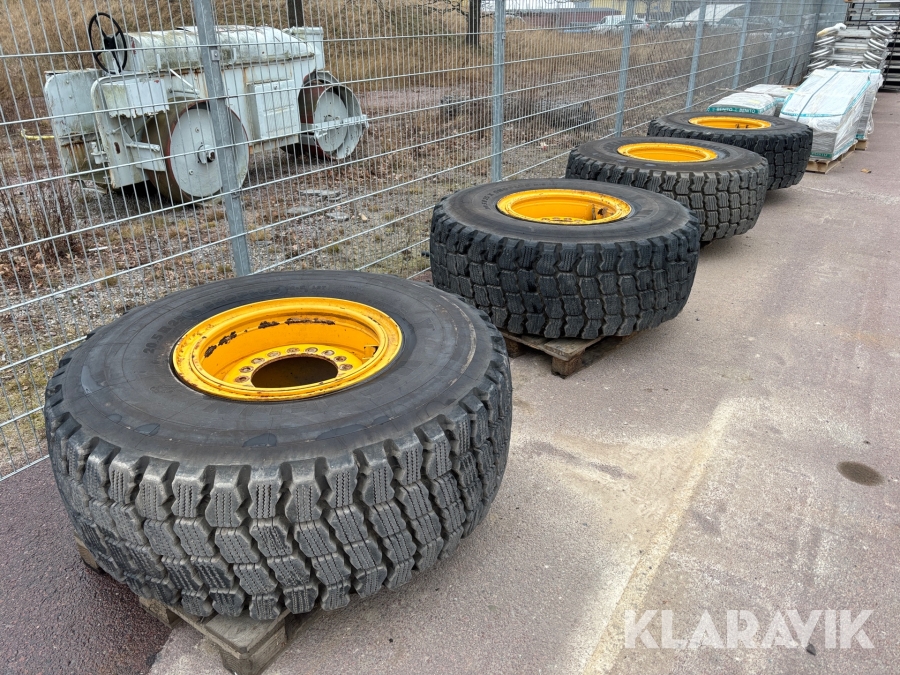 Entreprenadhjul 20.5R25  Michelin till hjullastare 4st
