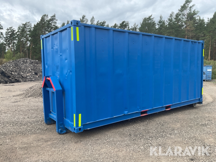 Container på lastväxlarram 20fot
