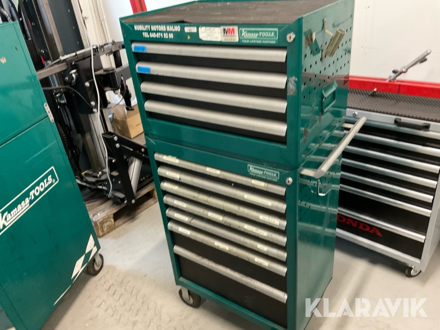 Verktygsvagn Kamasa-Tools med verktyg