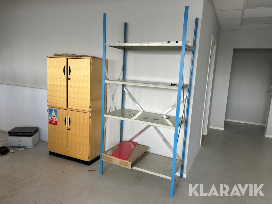 Verkstadshylla & skåp
