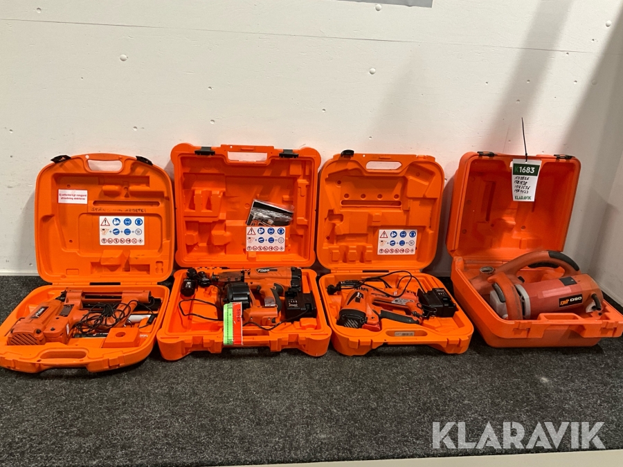 Dyckertpistol, spikpistol, spårfräs Paslode, Spit IM50 F18, IM45 CW, D90