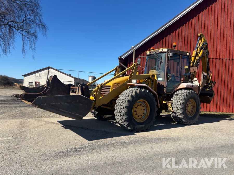Grävlastare Hydrema 908B med tiltrotator & skopor