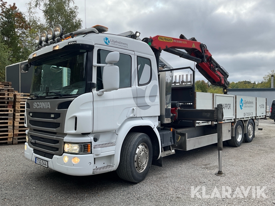 Kranbil Scania P360 6x2 med kran Palfinger Pk19.001 SLD5