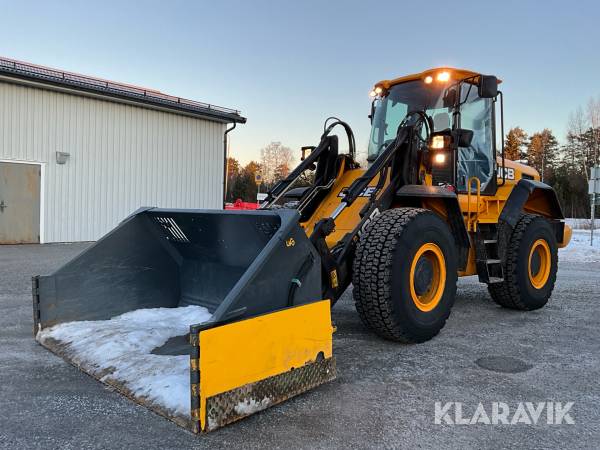 Hjullastare JCB 426HT med multiskopa och gafflar