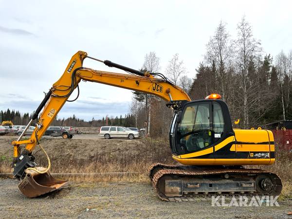 Grävmaskin JCB JS130 med två skopor