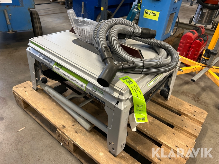 Klyvsåg med bord och dammsugarslang Festool TKS 80 EBS Sawstop
