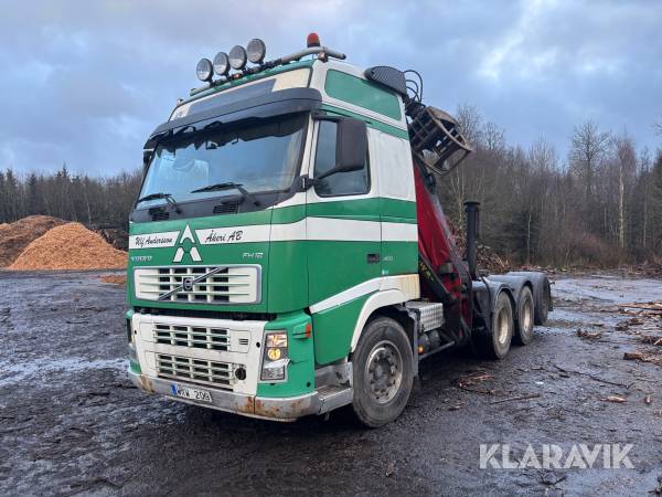 Dragbil med timmerkran Volvo FH 12 8x4