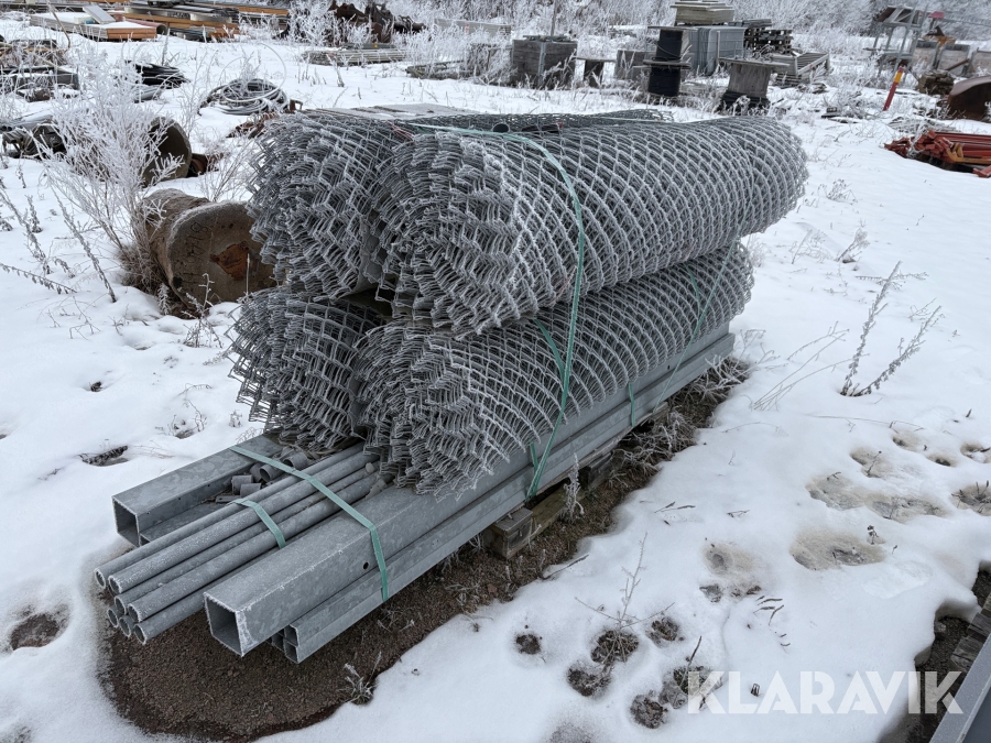 Industristängsel 100m med 6m dubbelgrind