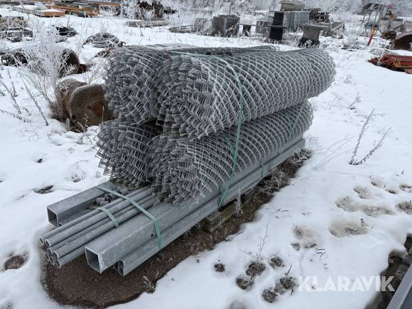Industristängsel 100m med 6m dubbelgrind