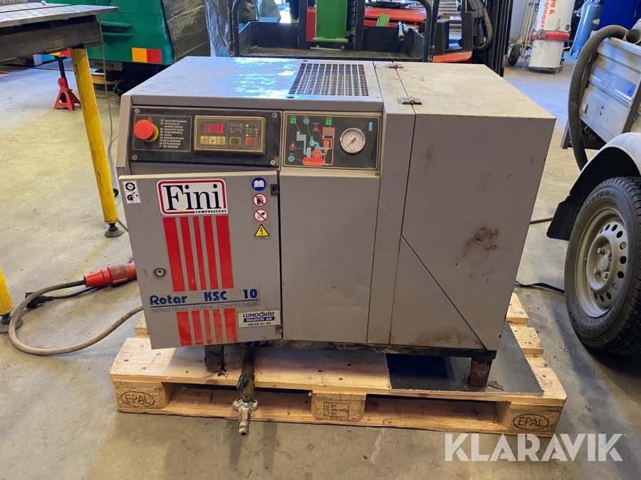 Kompressor Fini Rotar KSC 10, Stockholm, Klaravik auktioner