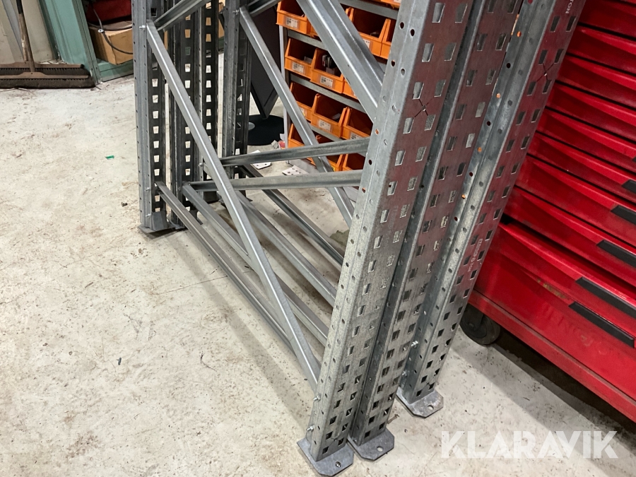 Pallställ 3 st sektioner komplett