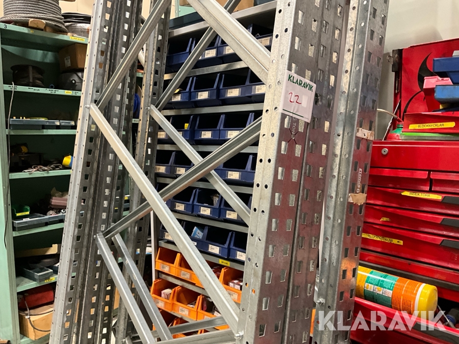 Pallställ 3 st sektioner komplett