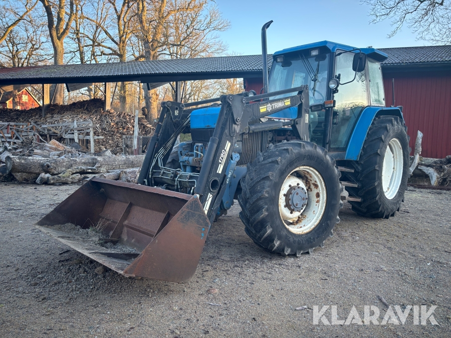 Traktor Ford 7840 med frontlastare