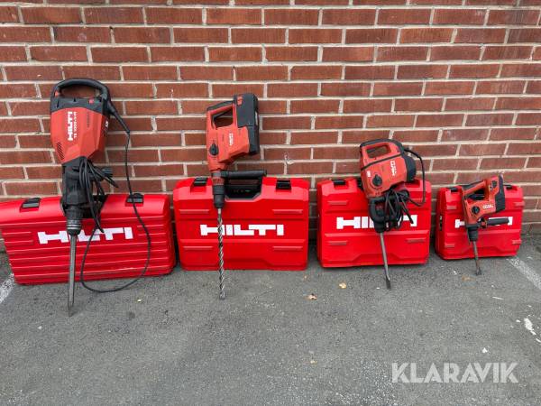 Mejselhammare / Kombihammare / Borrhammare Hilti Fyra olika modeller 4 st