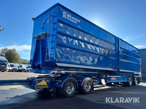 Lastväxlarsläp (Dolly & trailer) Närko S2ZF11H11 med 3 skrotbingar