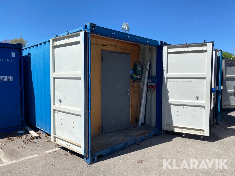 Container 20 fot med innehåll