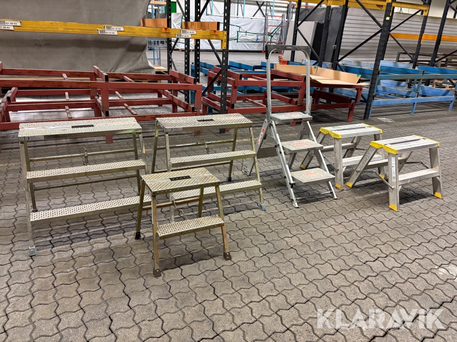 Trappstegar och stege Wibe / Little Giant 6 st