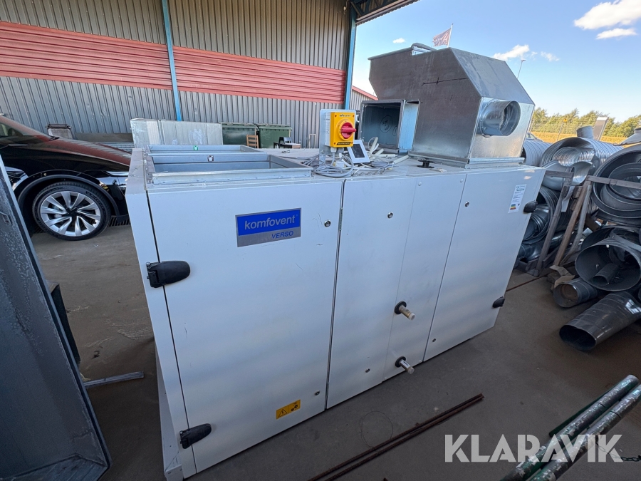 Värmeväxlaraggregat Komfortvent Verso R 3000 V W