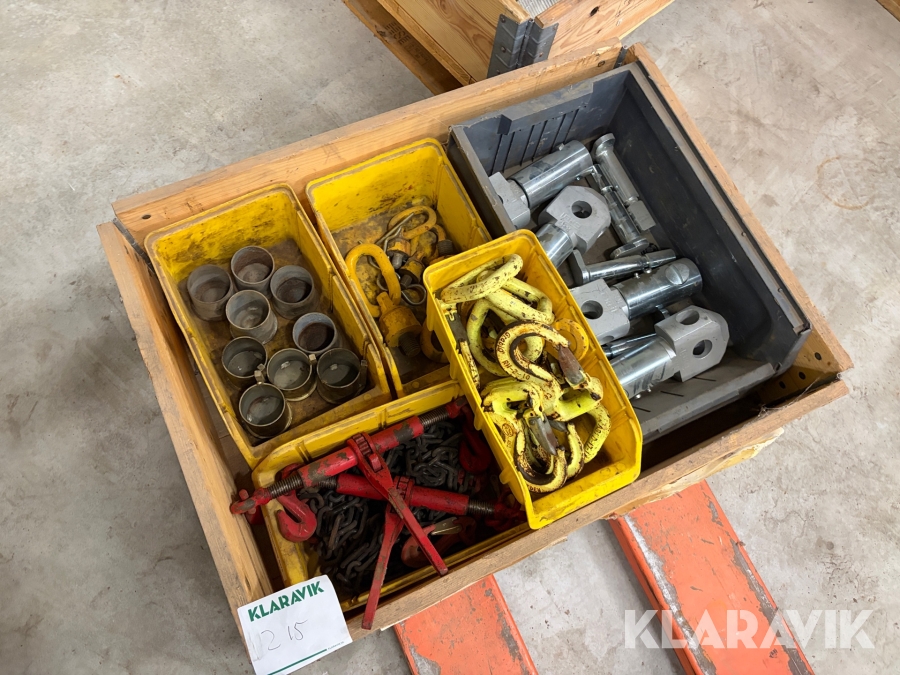 Diverse Spännare och lyftkrokar