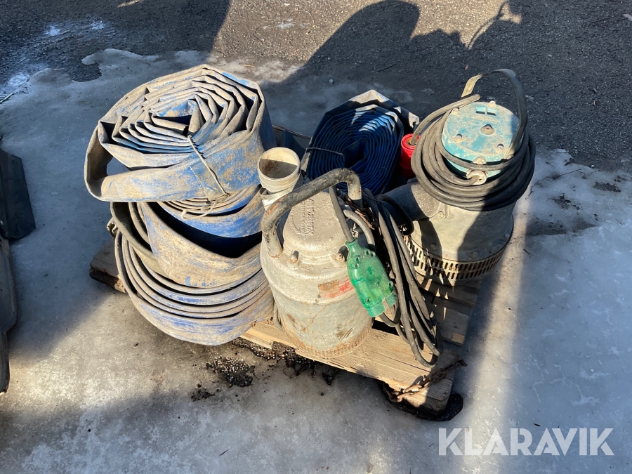 Dräneringspumpar Flygt / pumpen