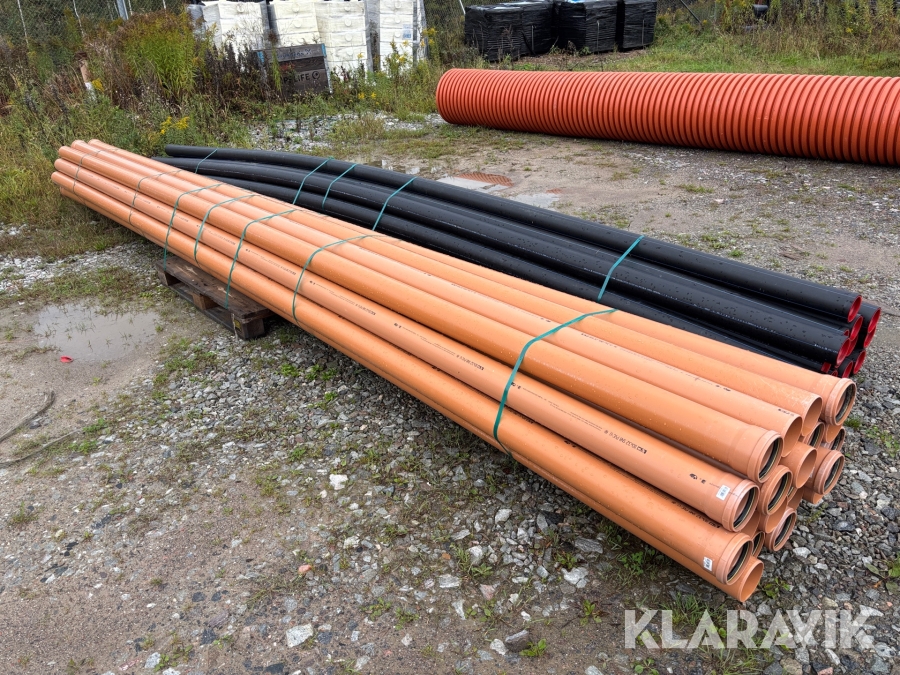 Markrör PVC SN8 110 mm Nordic Poly Markt med muff 6 m 20 st