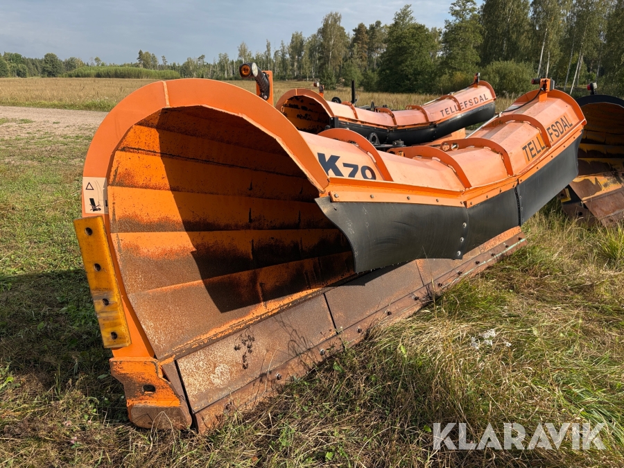 Snöblad Tellefsdal K70 med Trepunktsfäste