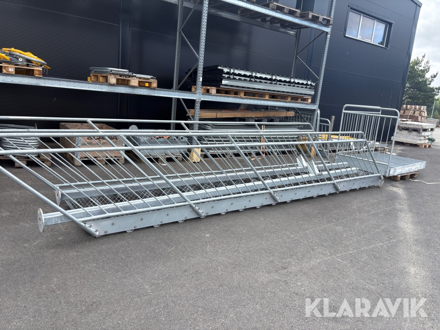 Brand/Utrymningstrappa Rak, varmgalvad