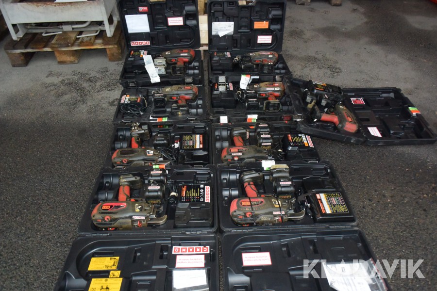 Parti med 9st Max najmaskiner modell enligt bilaga