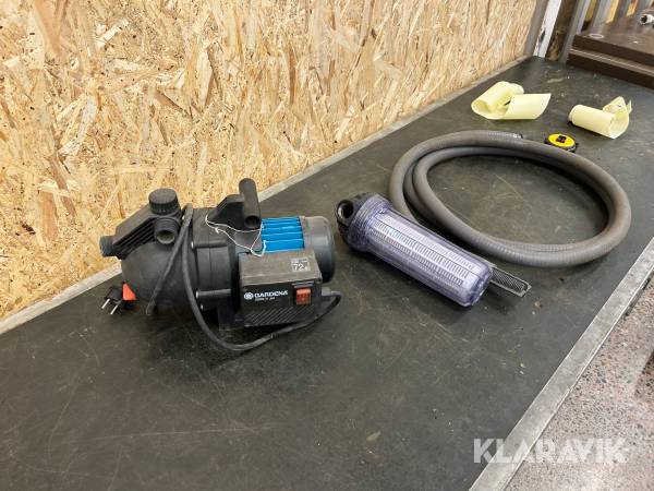 Vattenpump med filter Gardena 3000/4 jet