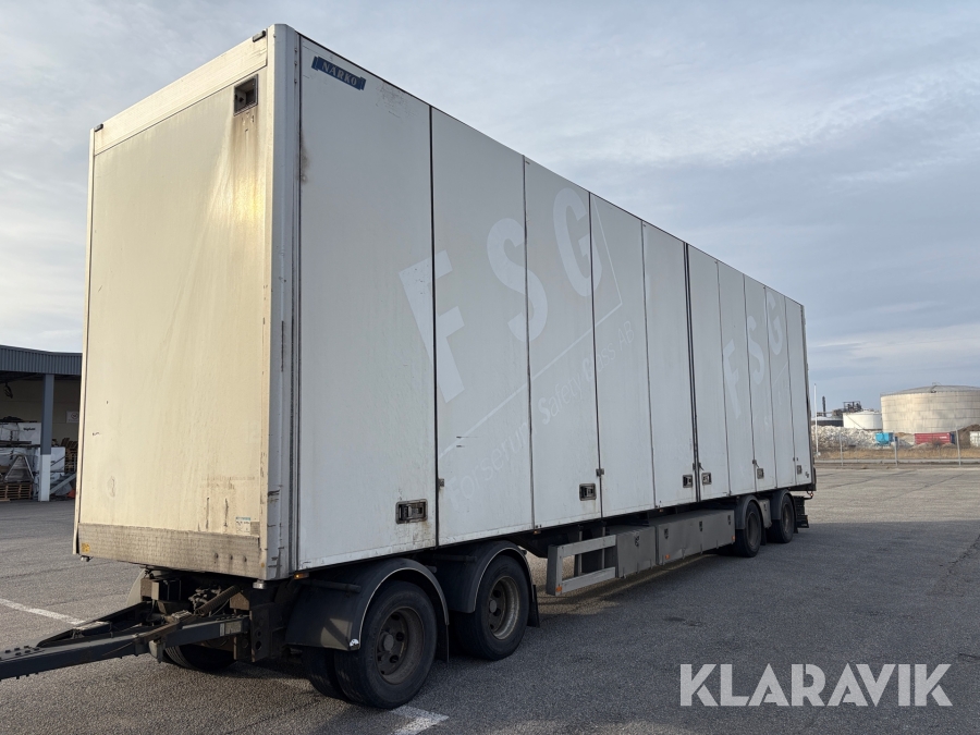 Lastbilssläp Närko D4ZW13L62 med öppningsbar sida