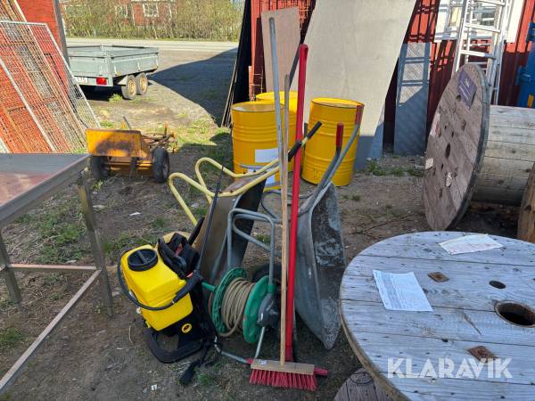 Diverse trädgårdstillbehör