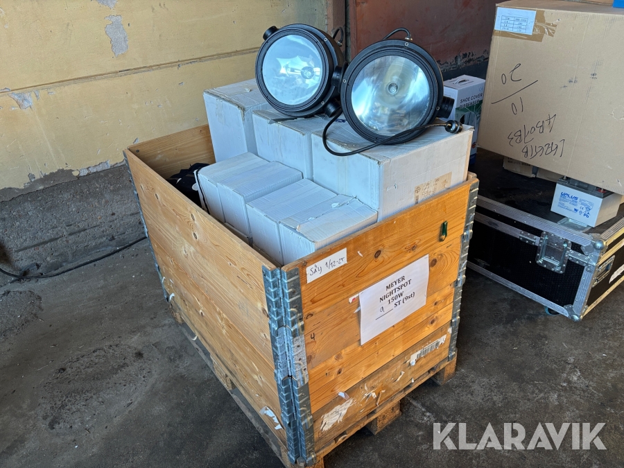 Belysning Meyer Nightspot 150W - 9st