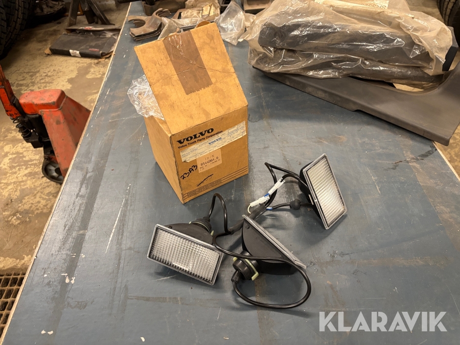 Lycktglas till solskydd Volvo 3 st