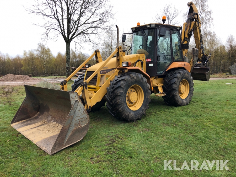 Grävlastare Hydrema 908B med tiltrotator