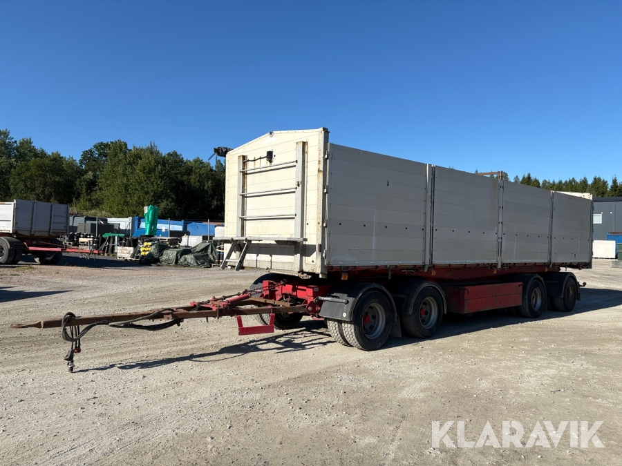 Tippsläp/Spannmålsläp Ory T18/20 T95 - Med Kapell