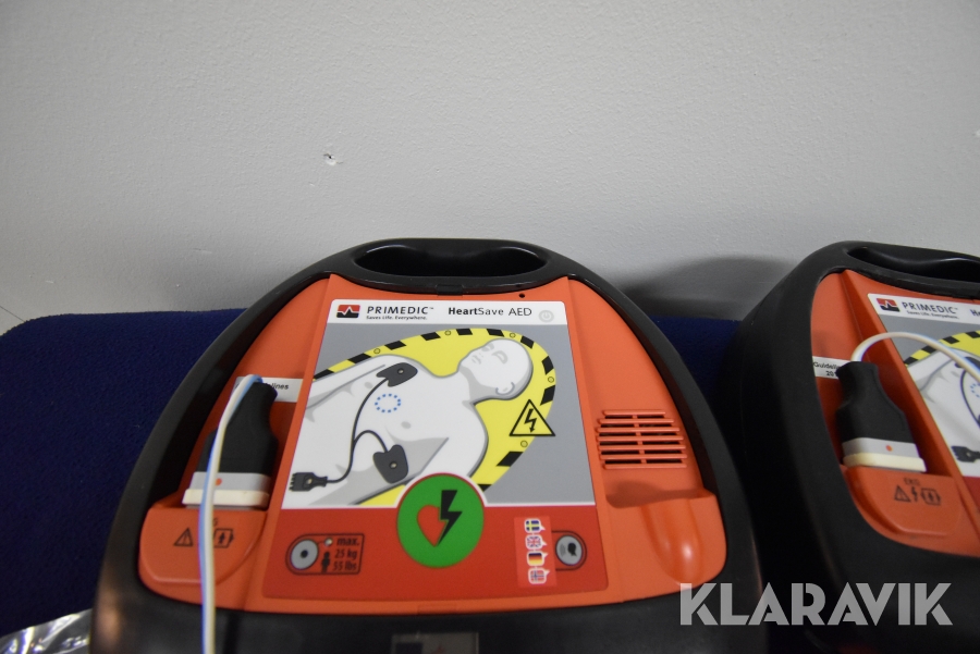 Hjärtstartare 2 st Primedic Hart Save AED, Jönköping, Klarav