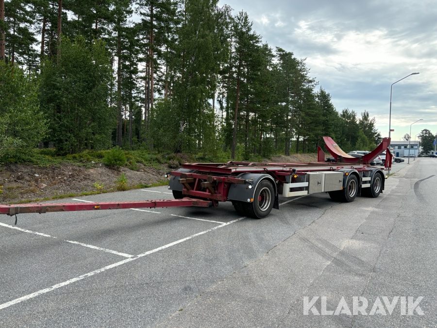 Lastväxlarsläp med rullbanor och tipp Norslep SL-30KT