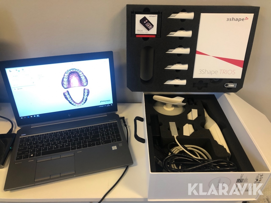 Dentalutrustning 3D Shape Trios S1-2 med laptop