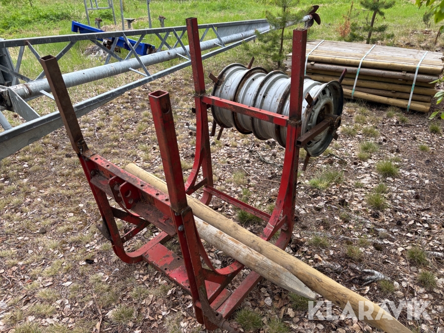 Trådupprullare och stophållare egentillverkad