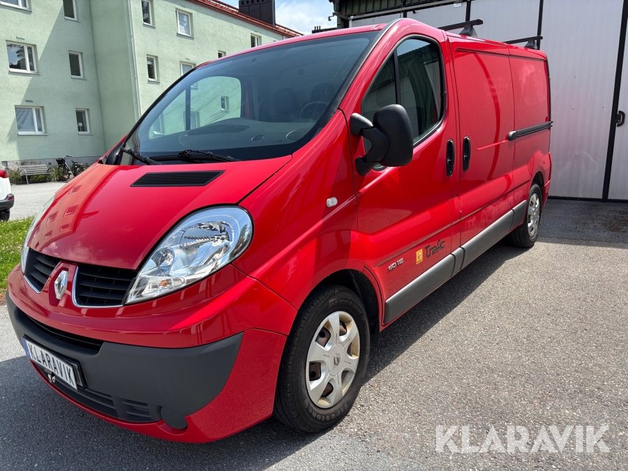 Skåpbil Renault Trafic dubbla sidodörrar