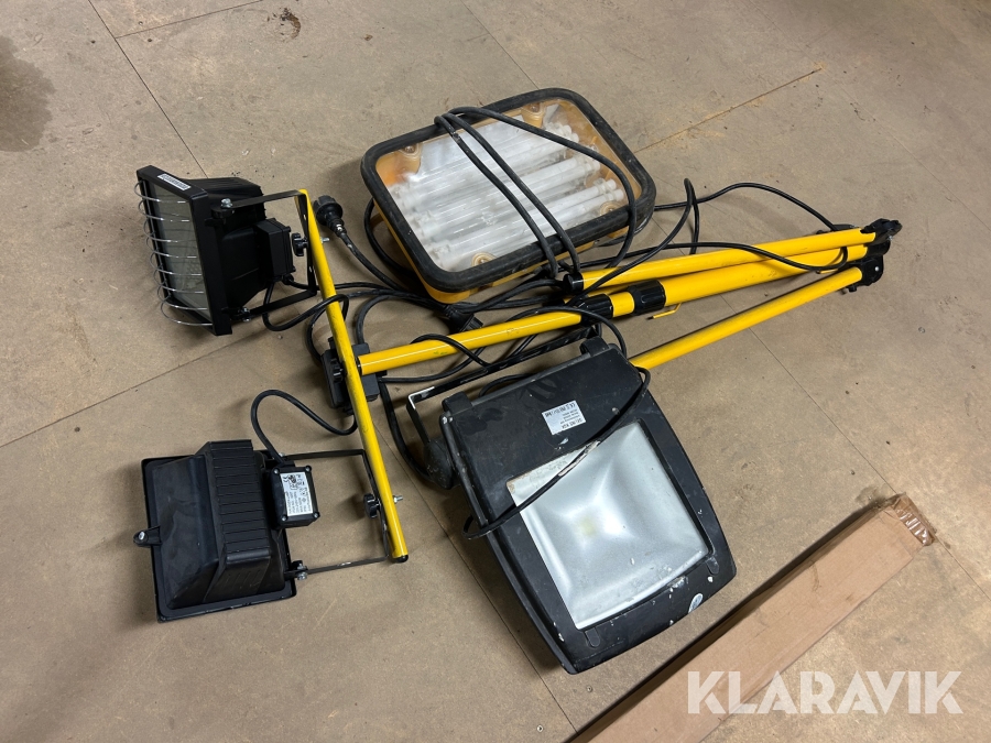Arbetsbelysning 3 st