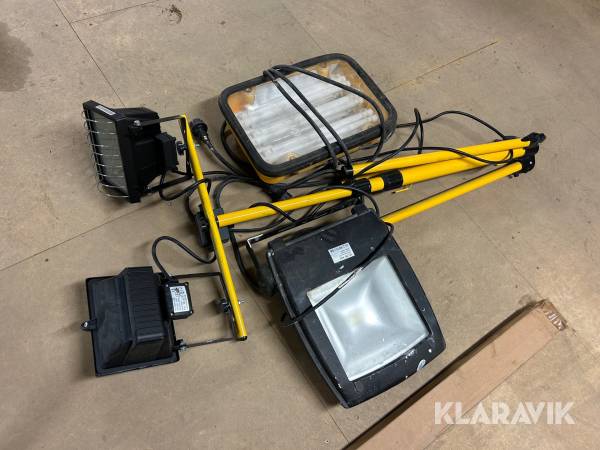 Arbetsbelysning 3 st