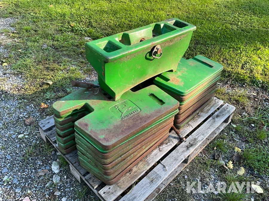 Frontvikter med brygga John Deere 6000-serien och 6010-serien