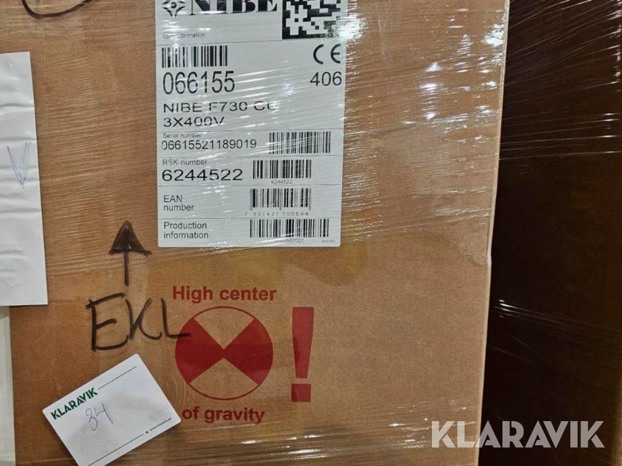 Frånluftsvärmepump Nibe F730 3x400V