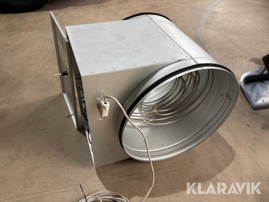 Värmeelement Veab för ventilationssytem, spiro