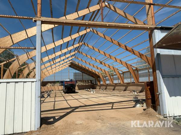 Limträstomme  komplett stomme 22x48m Ridhus